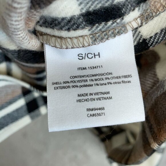 NEW HFX Men's S Plaid Shirt Jacket Wool Blend - Picture 4 of 11